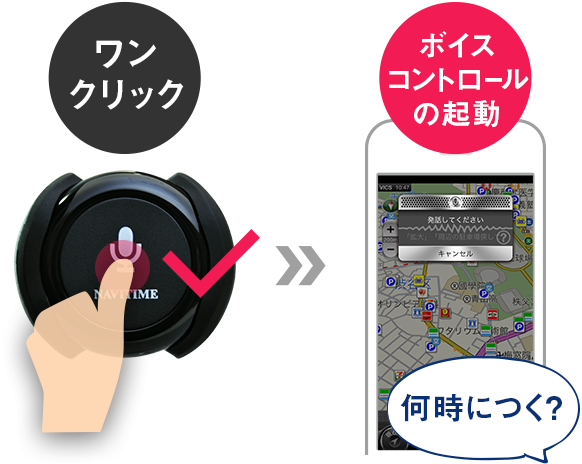 ワンクリックでボイスコントロール機能の起動