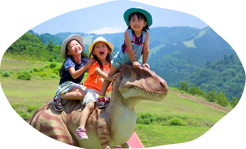 恐竜と子供たち