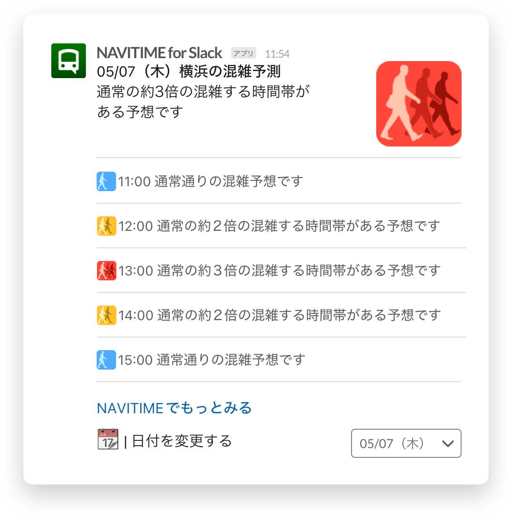 NAVITIME for Slack